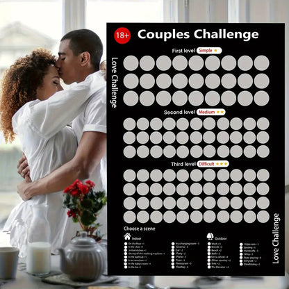 Love Challenge Scratch-Off Areas for Couples