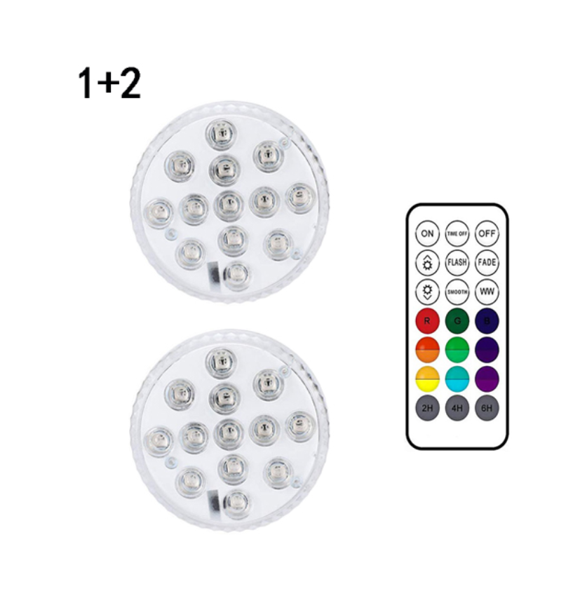 RGB LED Underwater Lighting with Remote Control – Color Changing for Pools, Bathrooms, and Ponds