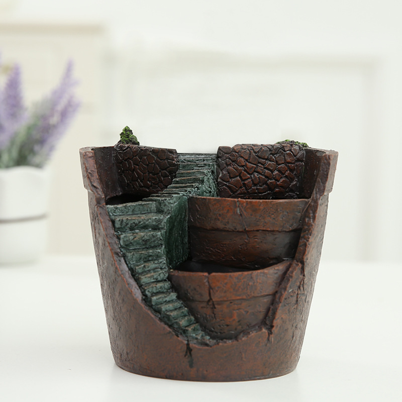 Succulent Decorative Flower Pot for Mini Gardens – Bonsai Planter for Micro Landscapes and Small Gardens