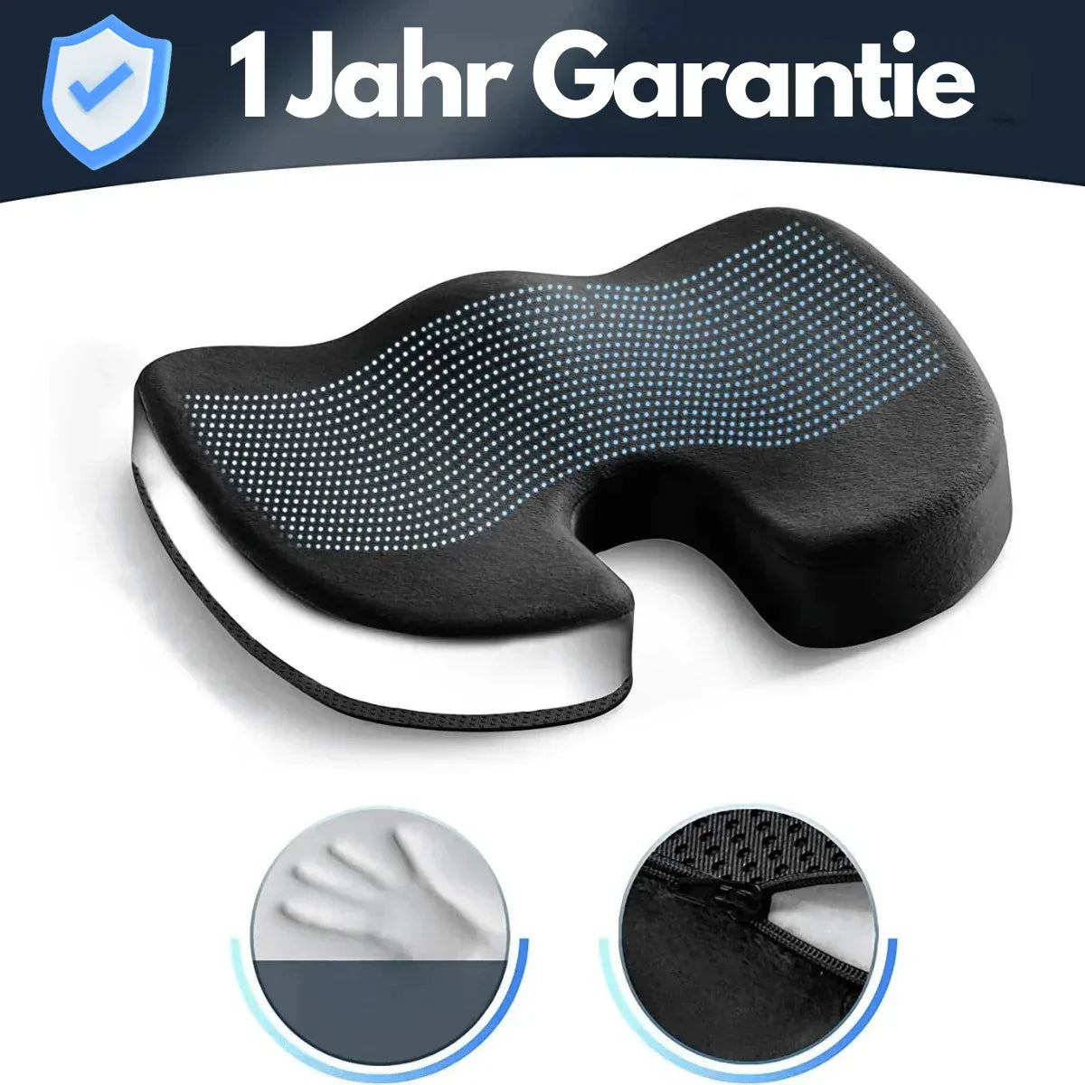 Ergonomic 4D Seat Cushion with Orthopedic Support for Maximum Comfort