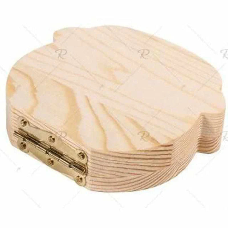 Wooden Tooth Box for Baby Teeth – Keepsake Box with Space for Teeth and Personal Information