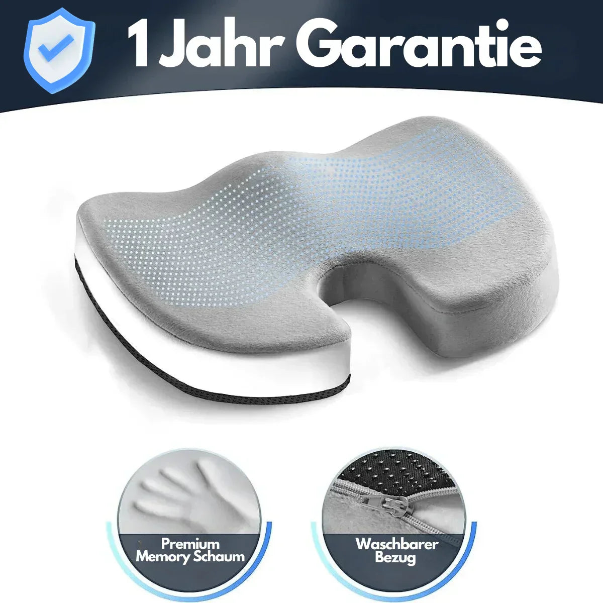 Ergonomic 4D Seat Cushion with Orthopedic Support for Maximum Comfort
