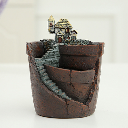 Succulent Decorative Flower Pot for Mini Gardens – Bonsai Planter for Micro Landscapes and Small Gardens