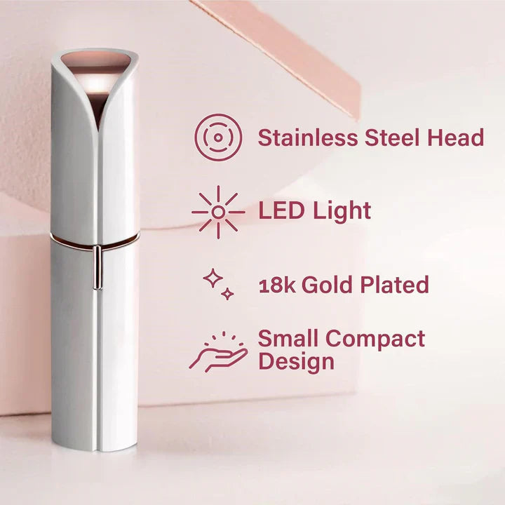 Painless Facial Hair Remover with Stainless Steel Head