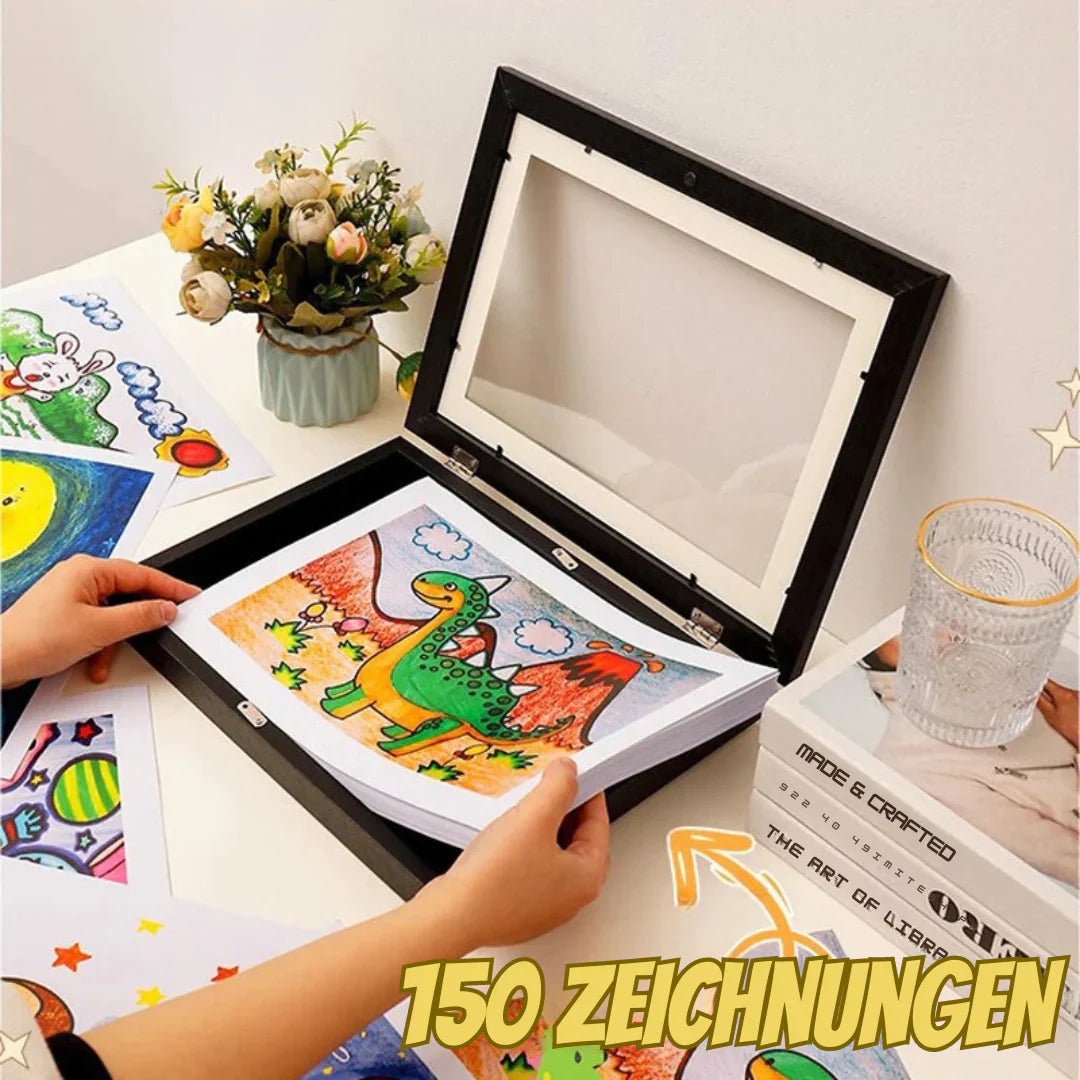 Innovative Picture Frame for Up to 150 Drawings and Artworks