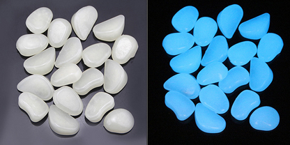 Glow-in-the-Dark Garden Stones – Phosphorescent Pebbles for Decoration in Various Colors