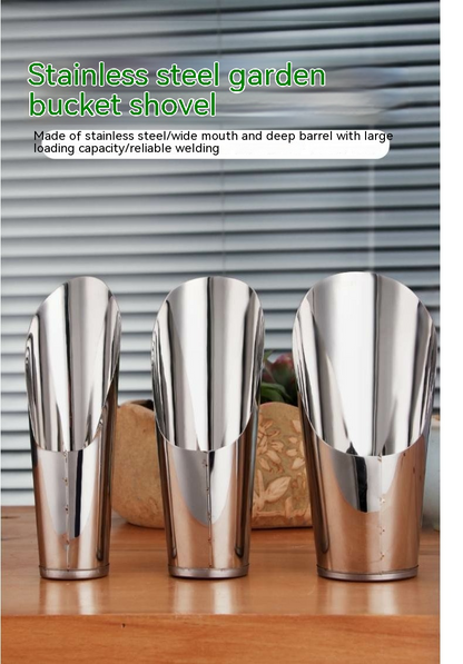 Durable Stainless Steel Garden Trowel – High-Quality Scoop for Potting Soil in the Garden and on the Balcony