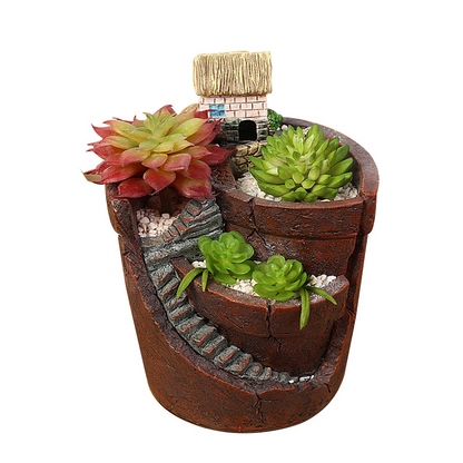 Succulent Decorative Flower Pot for Mini Gardens – Bonsai Planter for Micro Landscapes and Small Gardens