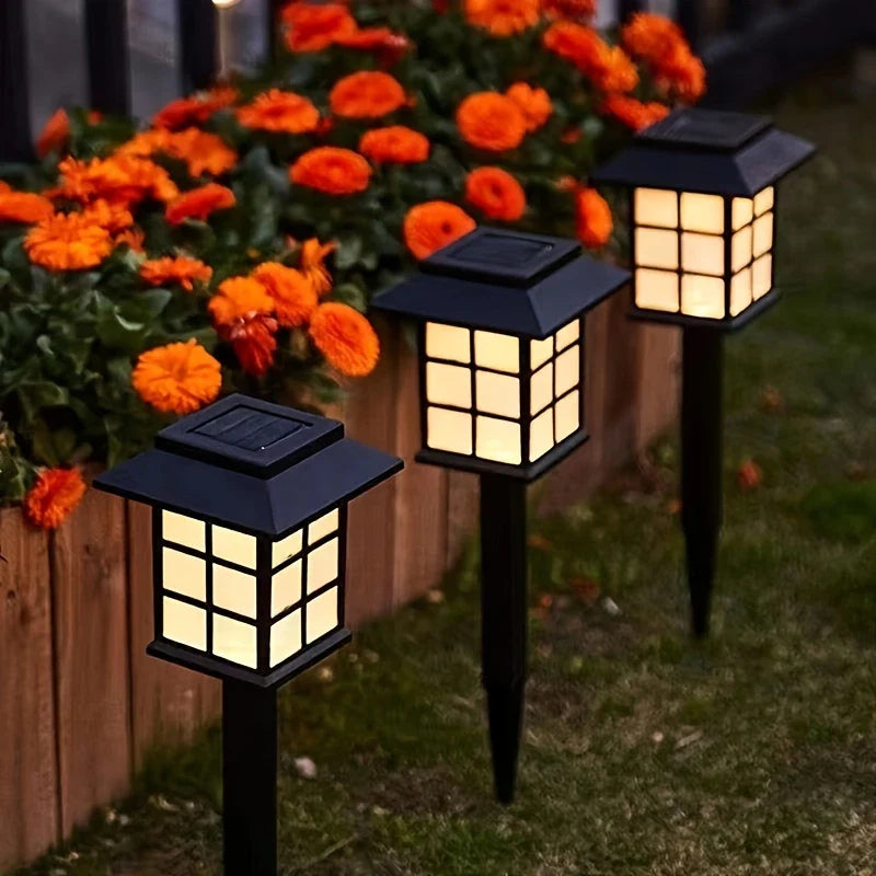 Solar Lantern Path Lighting – Waterproof LED Garden Lights for Outdoor Use Elegant Solar Lights for Driveway and Garden