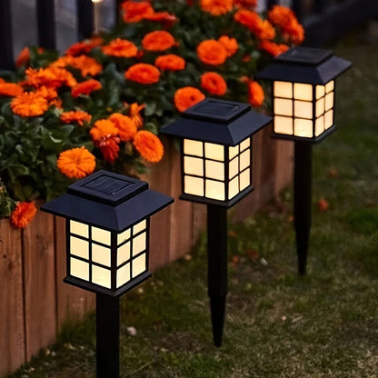 Solar Lantern Path Lighting – Waterproof LED Garden Lights for Outdoor Use Elegant Solar Lights for Driveway and Garden