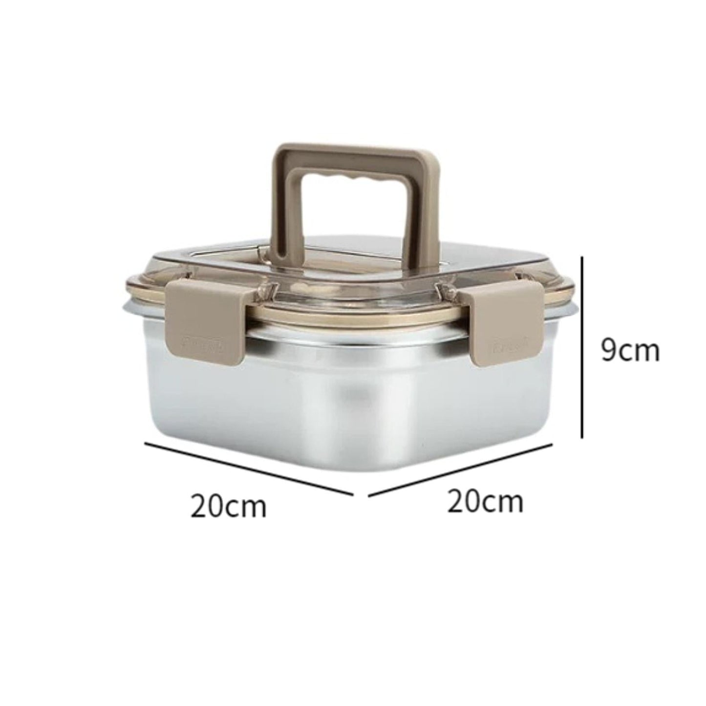 Stainless Steel Food Storage Box 1600ml, Portable Lunch Box