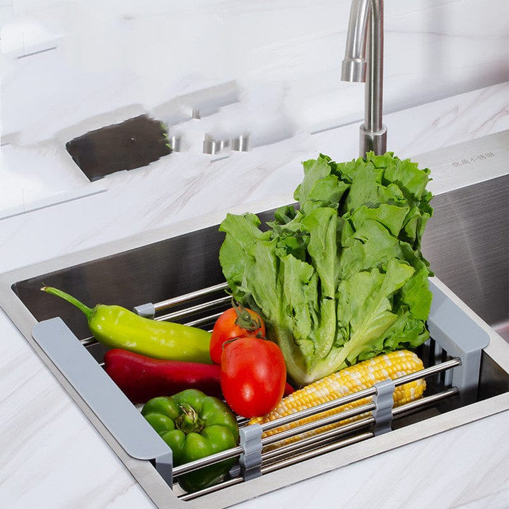 Expandable Sink Drying Rack – Practical Dish and Vegetable Drainer