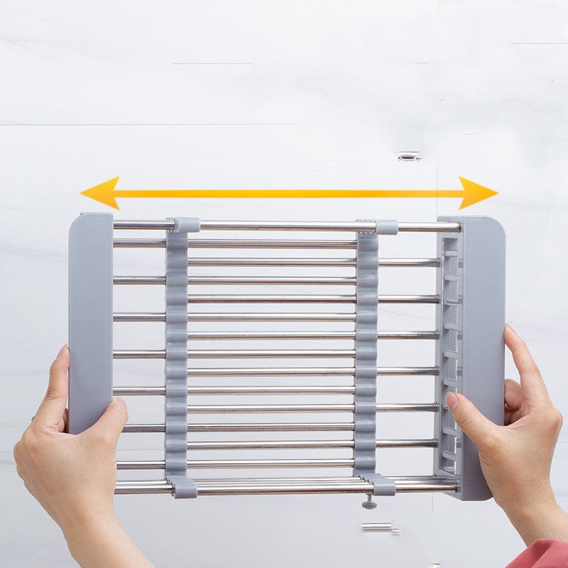 Expandable Sink Drying Rack – Practical Dish and Vegetable Drainer