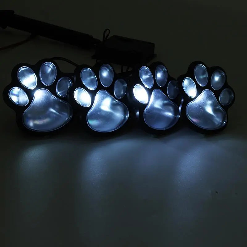 Paw Print Solar Lamp – LED Garden Lighting for Outdoor Use, Weatherproof and Energy-Efficient