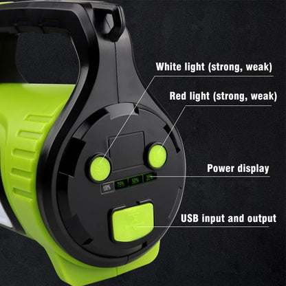 LED Flashlight With Double-sided Lighting – Waterproof Work Lamp For Outdoor Adventures And Emergencies