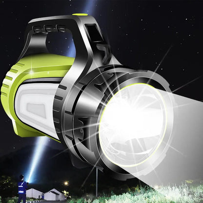 LED Flashlight With Double-sided Lighting – Waterproof Work Lamp For Outdoor Adventures And Emergencies