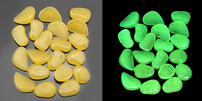 Glow-in-the-Dark Garden Stones – Phosphorescent Pebbles for Decoration in Various Colors