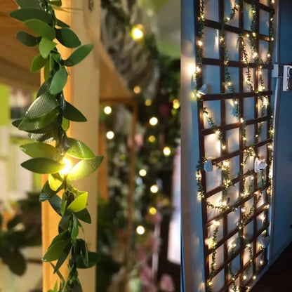 LED Ivy Vine String Lights – Decorative Lighting for Indoor and Outdoor Use, Ideal for Garden and Terrace