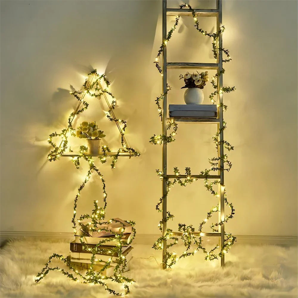 LED Ivy Vine String Lights – Decorative Lighting for Indoor and Outdoor Use, Ideal for Garden and Terrace