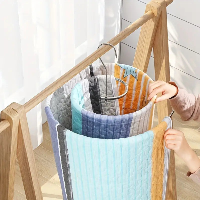 Drying Spiral Aid for Large Textiles