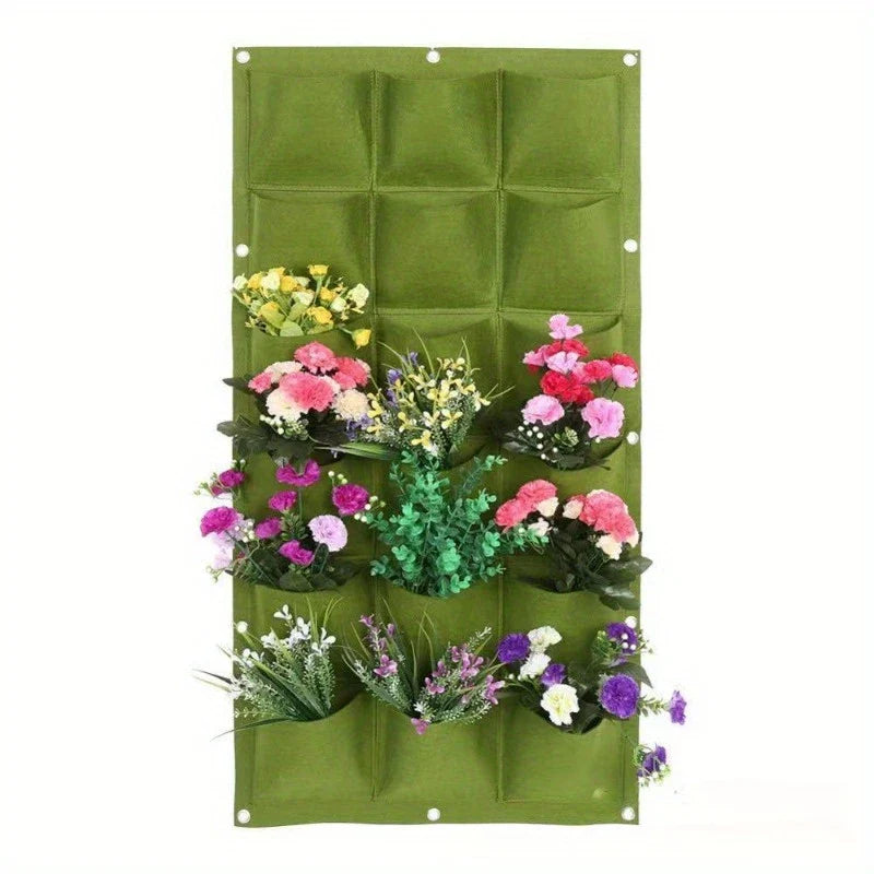 Felt Wall-Mounted Grow Bag – Three-Dimensional Non-Woven Planter Pocket for Vertical Gardens