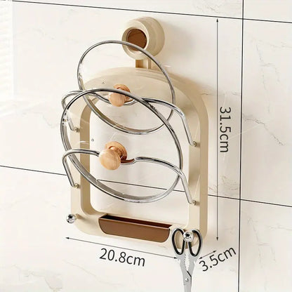 Wall Mount for Pot Lids and Kitchen Accessories