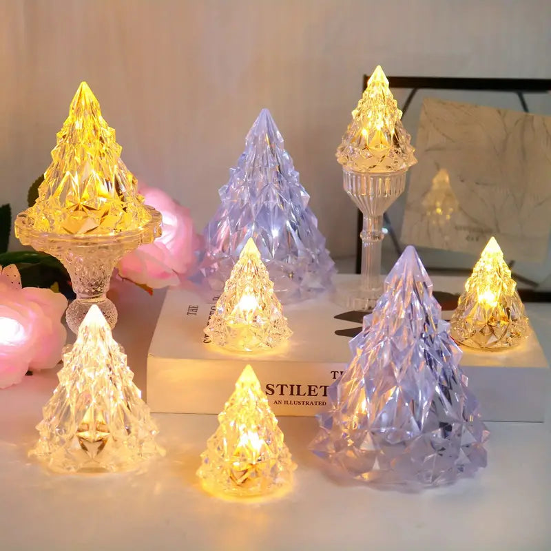 LED Mini Crystal Light – Ambient Table Lamp with Warm Light