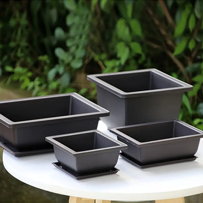 Rectangular Planter with Saucer – Ideal for Garden and Balcony