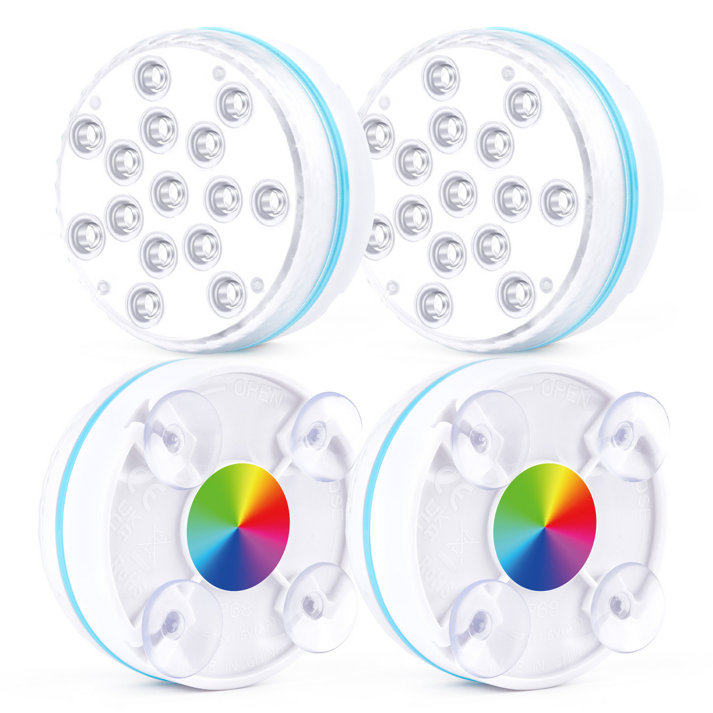 RGB LED Underwater Lighting with Remote Control – Color Changing for Pools, Bathrooms, and Ponds