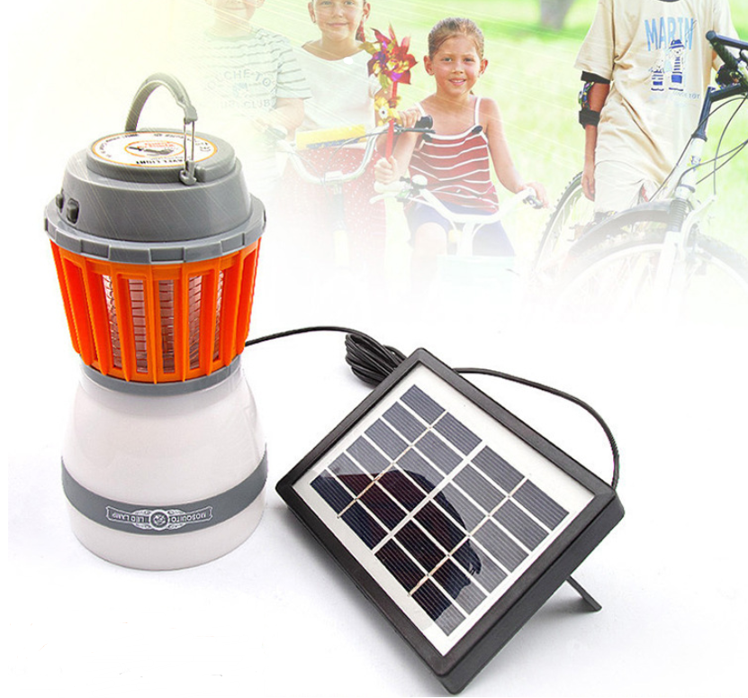 Solar-Powered Mosquito Lamp with LED Lantern – Effective Insect Protection for Garden and Outdoor Activities