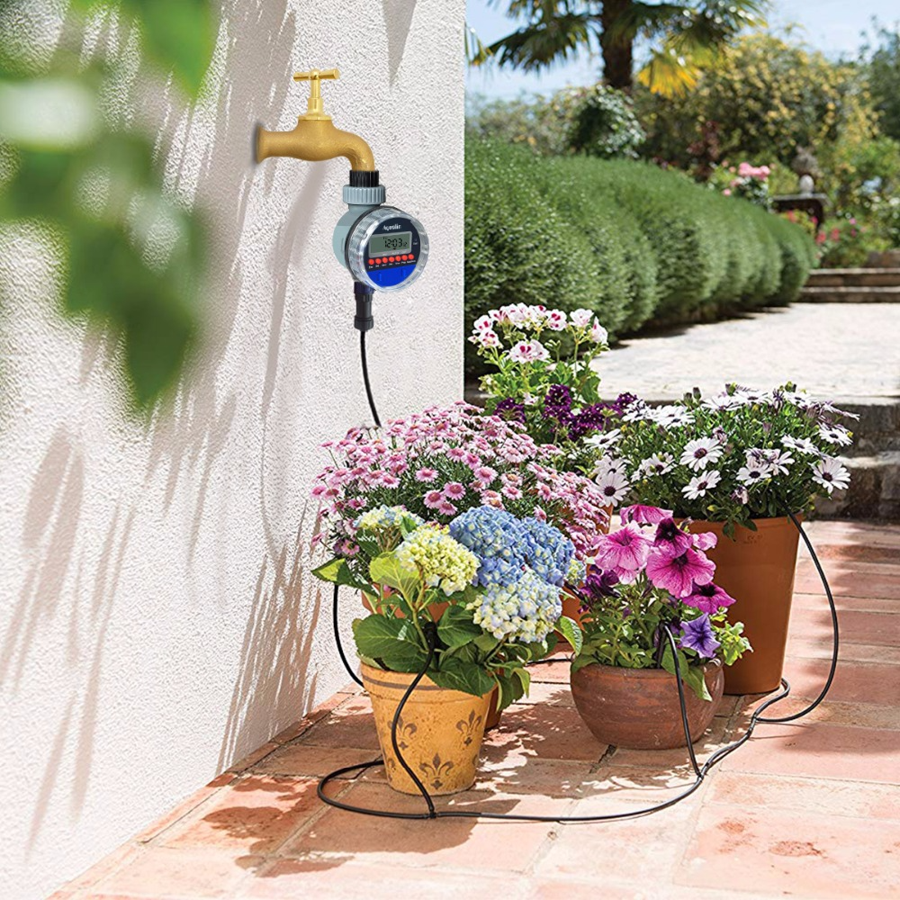 Digital Watering Timer with LCD Display – Automatic Watering Solution for Garden Plants and Efficient Garden Care