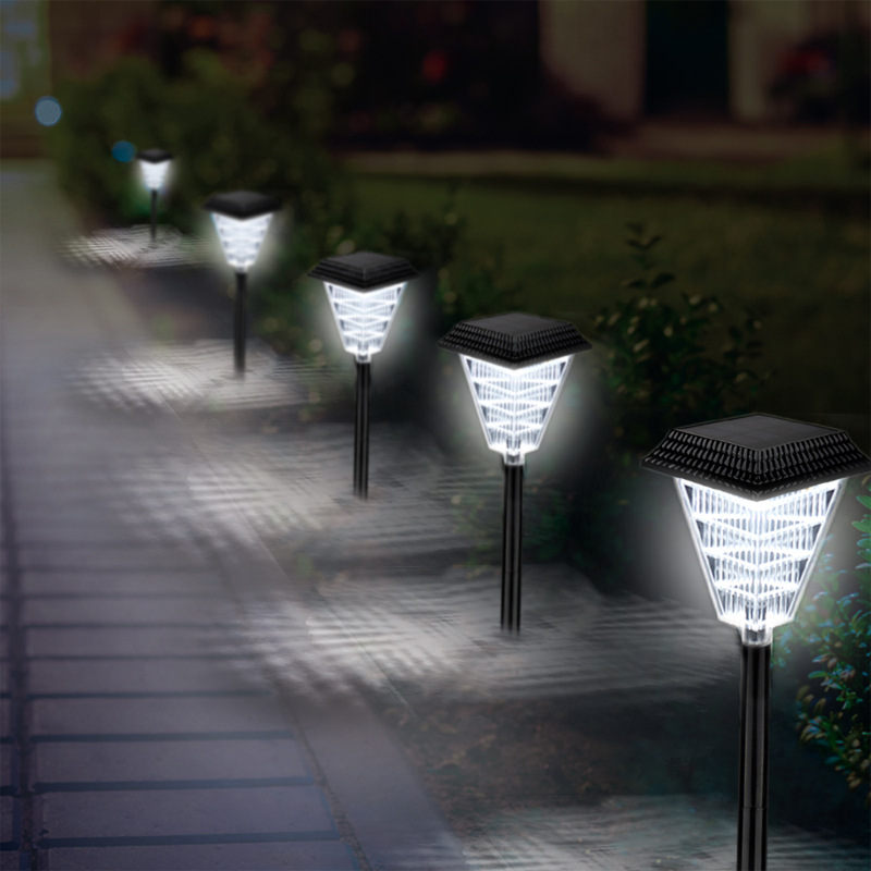 Solar LED Path Lights with Crystal Light Effect – Waterproof Outdoor Lighting for Garden, Patio, and Driveway IP65 Solar Garden Lights