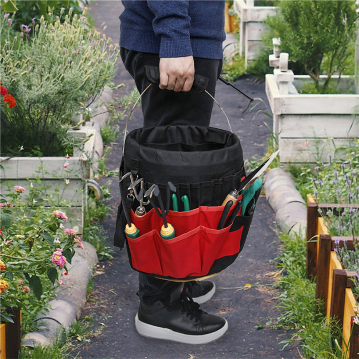 42-Pocket Multifunctional Garden Tool Storage Bag – Large Tool Bag for Efficient Garden Organization