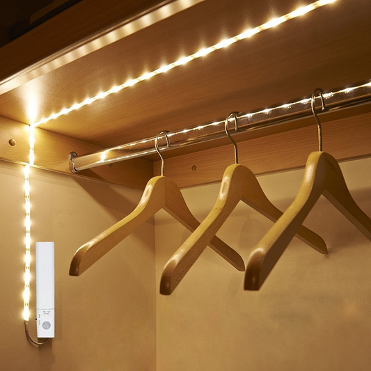 Flexible LED Light Strip With Remote Control – 2-Meter Strip For Decorative Lighting In Shelves And Cabinets