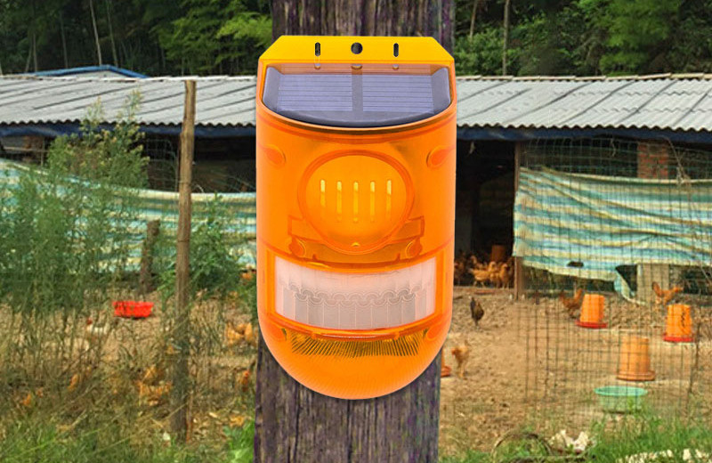 Solar Powered Animal Repeller with Alarm – Effective Protection Against Animals in the Garden