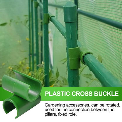 Plant Support Clip for Fences – Practical Holder for Poles and Nets for Plant Support