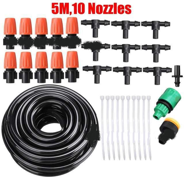 Automatic Drip Irrigation System Set – Efficient Garden Watering for Plants and Flowers