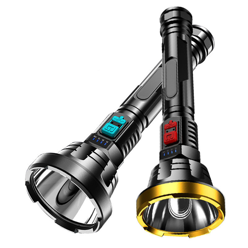 Super Bright 90,000LM LED Flashlight – Tactical Searchlight with USB Charging for Outdoor Use and Emergencies