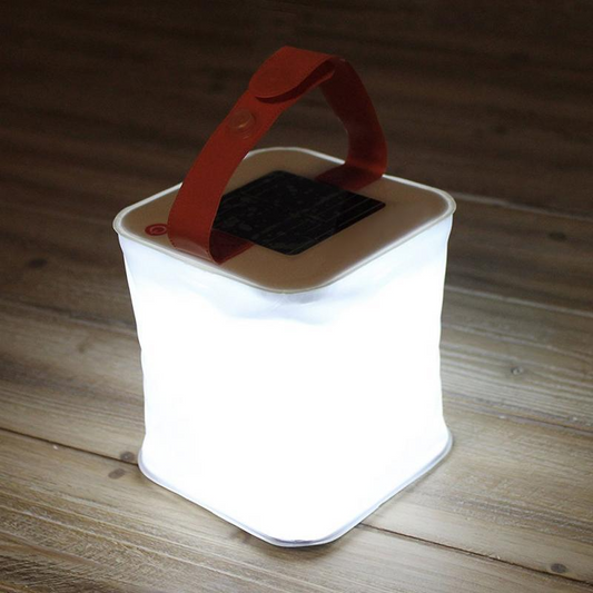 Solar-Powered LED Camping Lantern – Portable and Foldable Lamp for Outdoor Activities