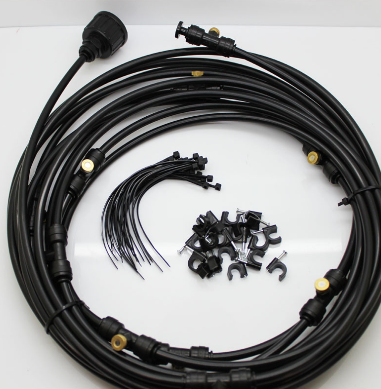 Garden Irrigation System – Drip Irrigation Kit with Adjustable Spray Heads and Accessories