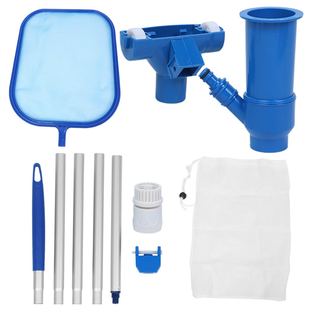 Pool cleaning set with telescopic pole – net skimmer and accessories for efficient pool maintenance