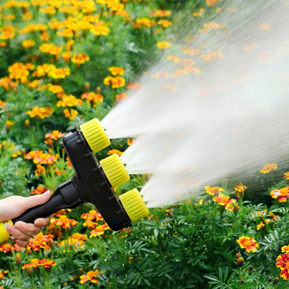 Multifunctional Garden Spray Nozzle with 3- and 5-Pattern Settings – Versatile Watering Solution for Your Garden