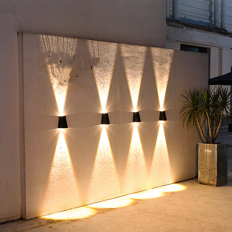 Modern LED Outdoor Wall Light with Dual Lighting – Weatherproof Wall Lamp for House Facade and Garden