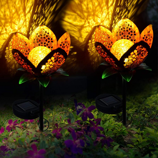 Solar LED Lotus Flower Garden Light – Decorative Color-Changing Outdoor Lighting for Gardens and Patios