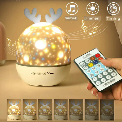 Magical Night Light with Starry Sky Projection | Promotes Restful Sleep