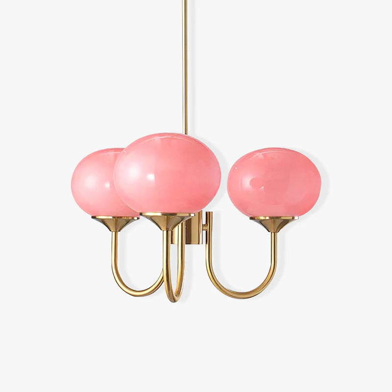 Classic Ceiling Chandelier with Glass Globes
