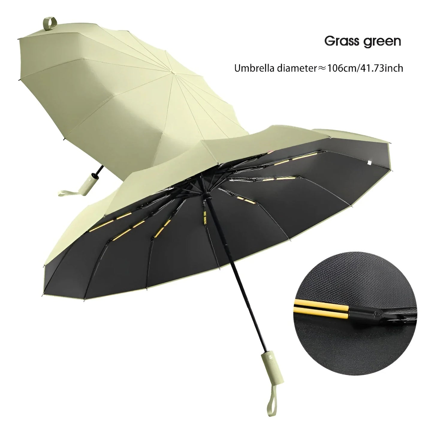 Eco-Friendly Double Umbrella with UV Protection and Adjustable Handle