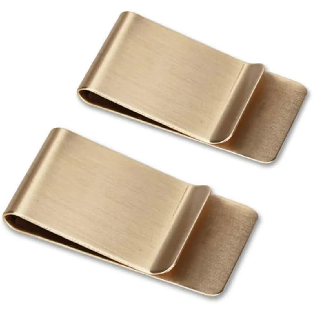 Premium Stainless Steel Money Clip & Card Holder – Elegant Set of 2 for Stylish Storage