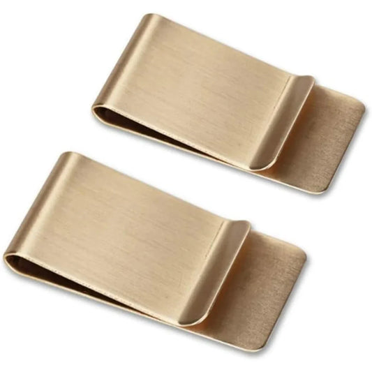 Premium Stainless Steel Money Clip & Card Holder – Elegant Set of 2 for Stylish Storage