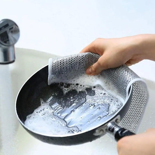 Hygienic Cleaning Cloth Made of Silver Wire